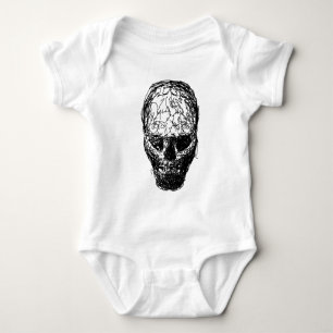 Body Para Bebê Crânio