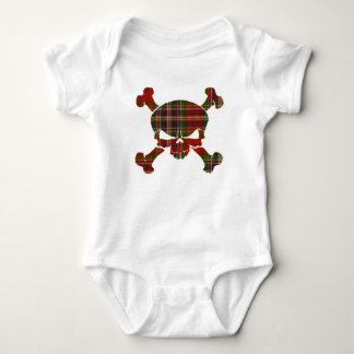Body Para Bebê Crânio de MacFarlane Tartan sem faixa