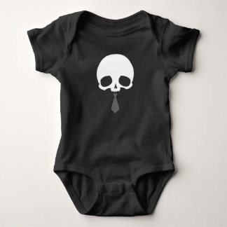 Body Para Bebê Crânio Personalizável com Gravata