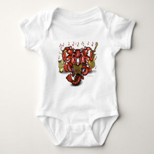 Body Para Bebê Crawfish Band