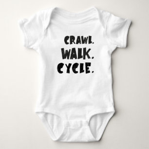 Body Para Bebê Crawl Walk Cycle - Bebê Ciclista - Bebê de Bike