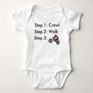 Body Para Bebê Crawl Walk Dirt Bike Motocross Baby Bodycase