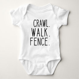 Body Para Bebê Crawl Walk Fence, Futuro Esgrimista Bebê