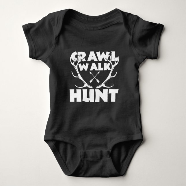Body Para Bebê Crawl Walk Hunt (Frente)