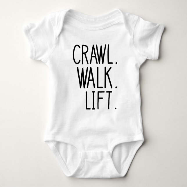 Body Para Bebê Crawl Walk Lift Baby - Workout Baby (Frente)