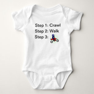 Body Para Bebê Crawl Walk Motocross