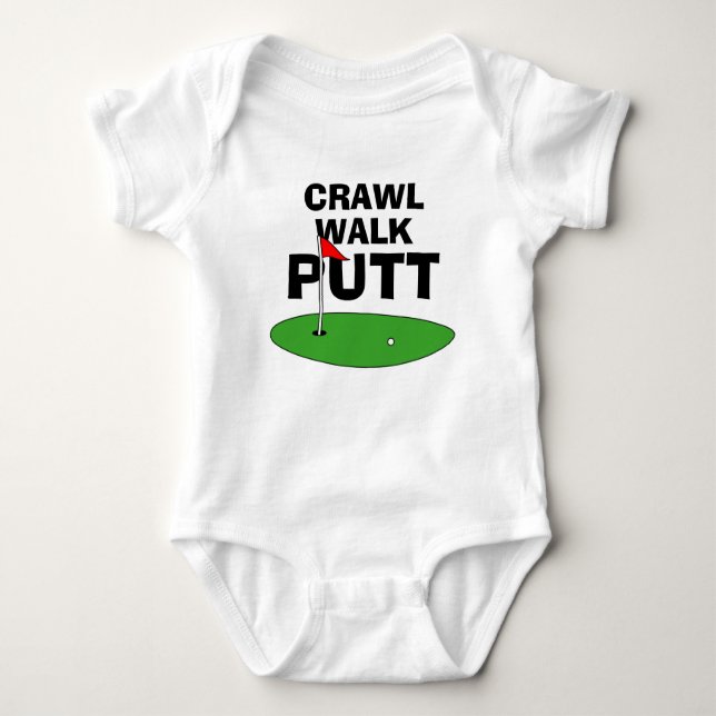 Body Para Bebê Crawl Walk Putt belo casaco de bebê de golfe (Frente)