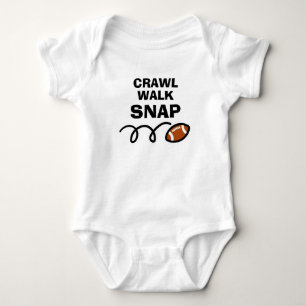 Body Para Bebê CRAWL WALK SNAP Cute futebol americano esportes