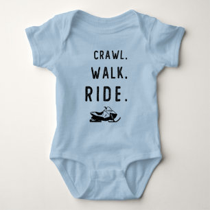 Body Para Bebê Crawl Walk Snowmobile Riding Snowmobiling