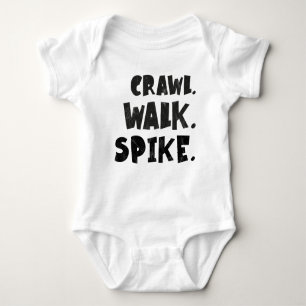 Body Para Bebê Crawl Walk Spike - Bebê de Voleibol
