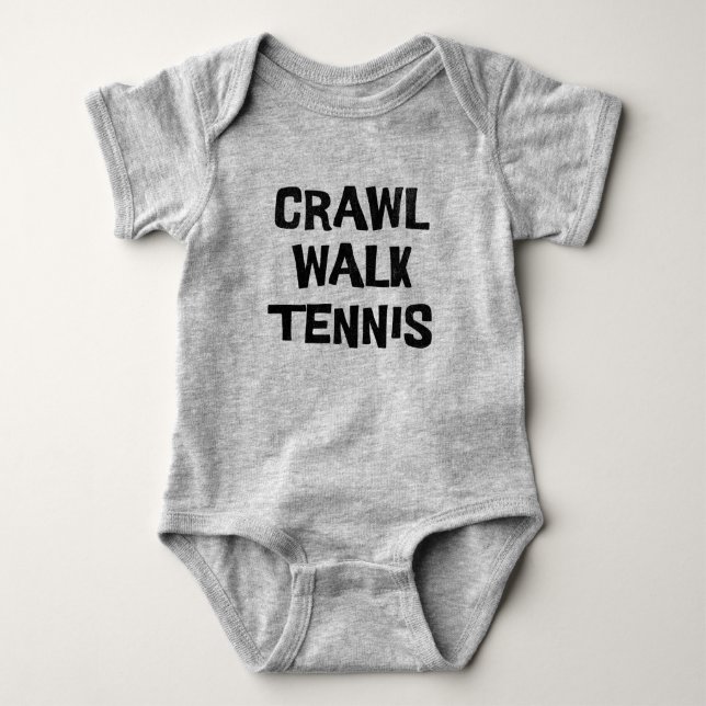 Body Para Bebê Crawl Walk Tênis Funny (Frente)