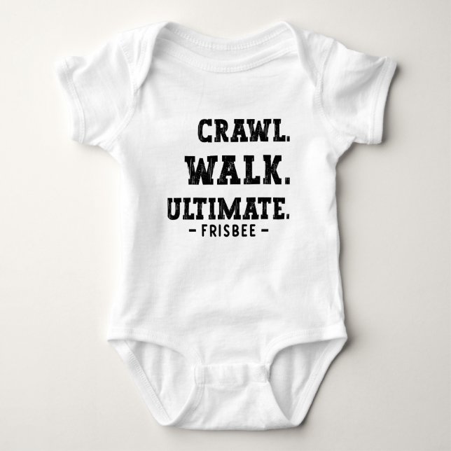 Body Para Bebê Crawl Walk Ultimate Frisbee (Frente)