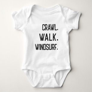 Body Para Bebê Crawl Walk Windsurf, Fã de Windsurf Fofinho