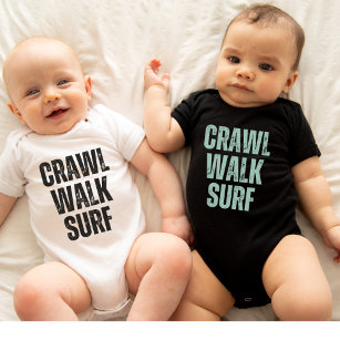 Body Para Bebê Crawl Walt Surf Verão Pequeno surfista Bebê Bodydr