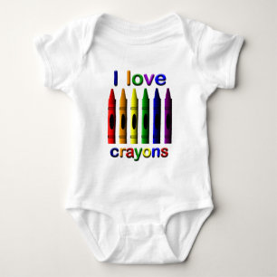 Body Para Bebê Crayon Love Crayons Criança Creeper