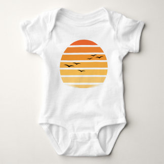 Body Para Bebê Creative Sunset Beach