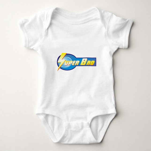 Body Para Bebê Creative Super Brother Design (Frente)