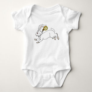 Body Para Bebê Creeper Criança de coelho branco