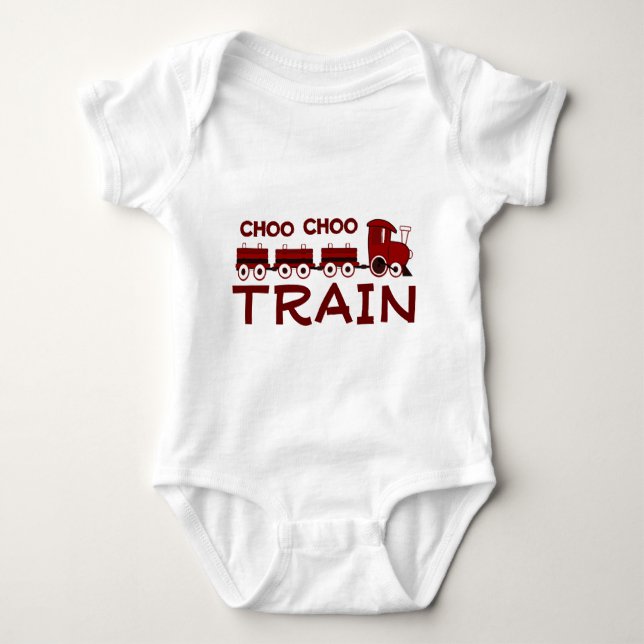 Body Para Bebê Creeper da Criança Choo Choo (Frente)