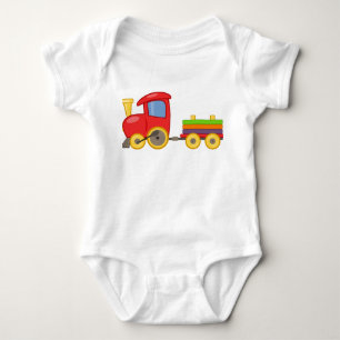 Body Para Bebê Creeper da criança do trem