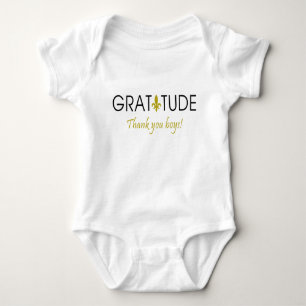 Body Para Bebê Creeper da gratitude