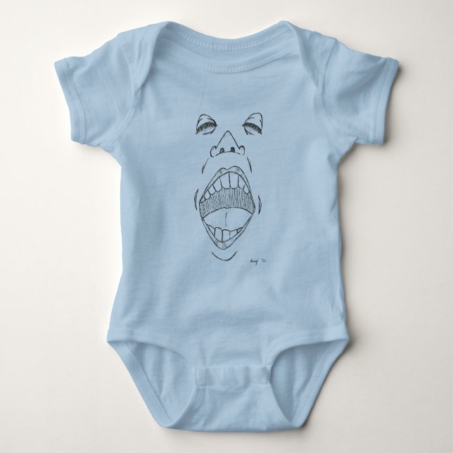 Body Para Bebê Creeper de Criança "Shout" (Frente)