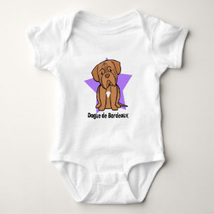 Body Para Bebê Creeper de Kawaii Estrela Dogue de Bordéus Bebê