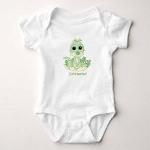 Body Para Bebê Creeper do bebê, apenas verde chocado