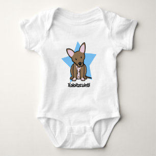 Body Para Bebê Creeper do bebê de Xoloitzcuintli da estrela de