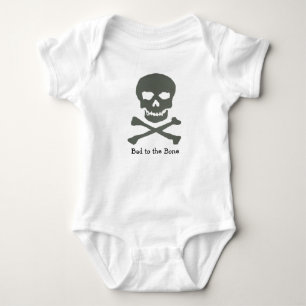 Body Para Bebê Creeper do crânio