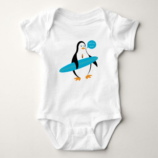 Body Para Bebe Creeper Do Pinguim Do Surfista De Pepe Zazzle Com Br