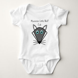 Body Para Bebê Creeper feito sob encomenda do bebê do lobo bonit