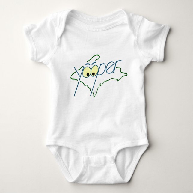 Body Para Bebê Creeper infantil de Yooper - orgulho de Yooper (Frente)