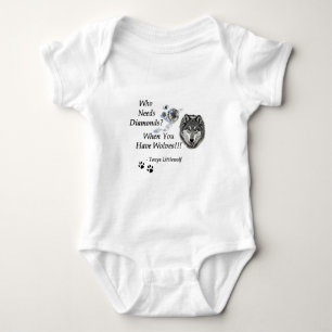 Body Para Bebê Creeper infantil - santuário da montanha do lobo