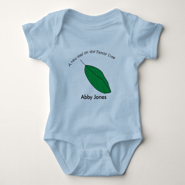 Body Para Bebê Creeper - Nova Folha (Frente)