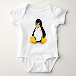 Body Para Bebê Creeper orgânico do bebê de Linux Tux