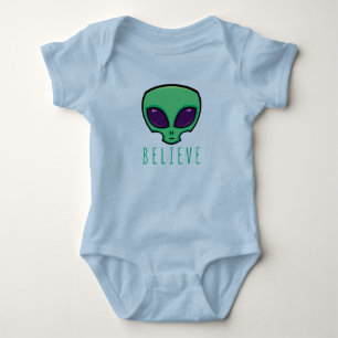 Body Para Bebê Creia na Alienígena