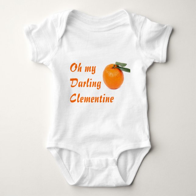 Body Para Bebê Crepe de criança Clementine (Frente)