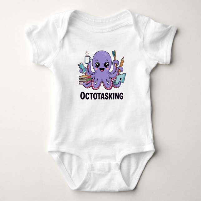 Body Para Bebê Criação de Octotasking no Modo Multitarefa (Frente)