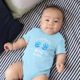 BODY PARA BEBÊ CRIADO À SUA IMAGEM CRISTÃO
