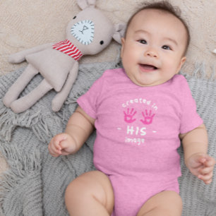 BODY PARA BEBÊ CRIADO À SUA IMAGEM CRISTÃO
