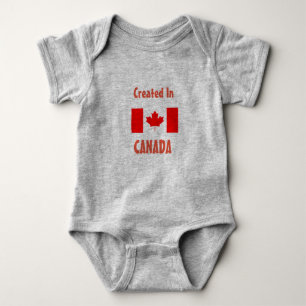 Body Para Bebê Criado em Canadá - bebê uma parte