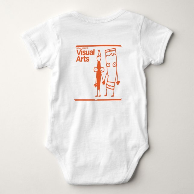 Body Para Bebê Criador de Artes Visuais (Verso)