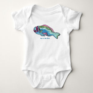 Body Para Bebê Criança bonito dos peixes dos desenhos animados