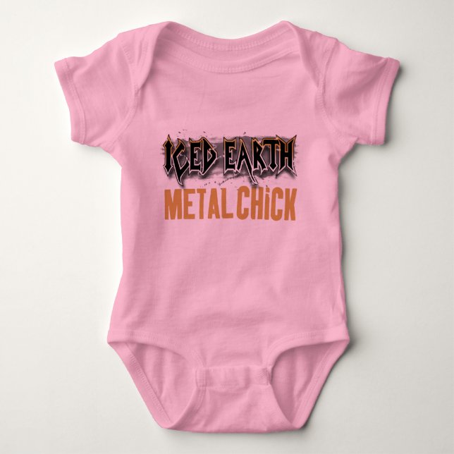 Body Para Bebê Criança congelada do PINTINHO do METAL de terra (Frente)
