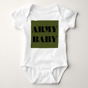 Body Para Bebê Criança Creeper Army Baby