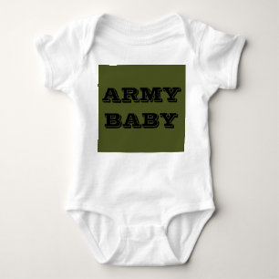 Body Para Bebê Criança Creeper Army Baby
