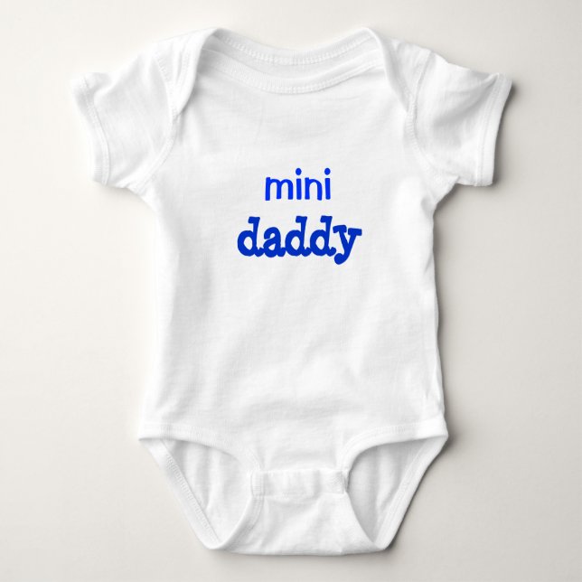 Body Para Bebê Criança de Cotton Jersey Mini Pai (Frente)