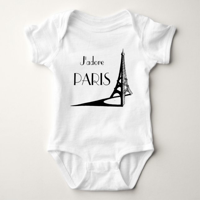 Body Para Bebê Criança de J'adore PARIS (Frente)