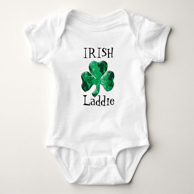 Body Para Bebê Criança de Laddie Irlandês (Frente)